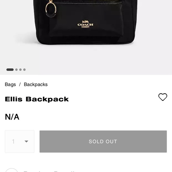 NWT Coach Ellis Backpack - Picture 6 of 11